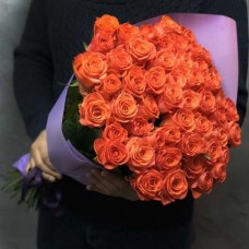 Букет из 51 роз Wow с упаковкой